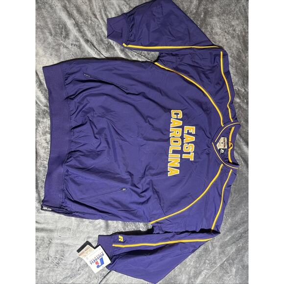 Russell Athletic Other - ECU East Carolina Pirates Russell Men M Team Issue Purple Windbreaker Pullover